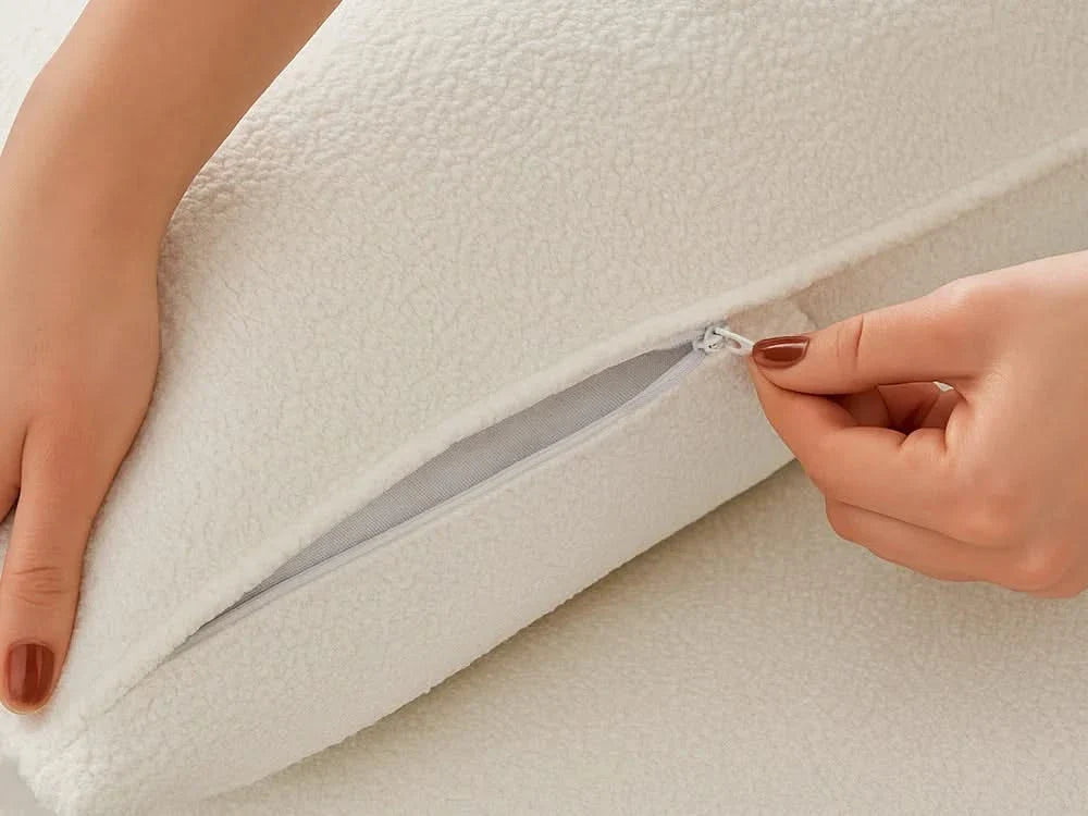 Modular Washable Sofa (White Boucle)
