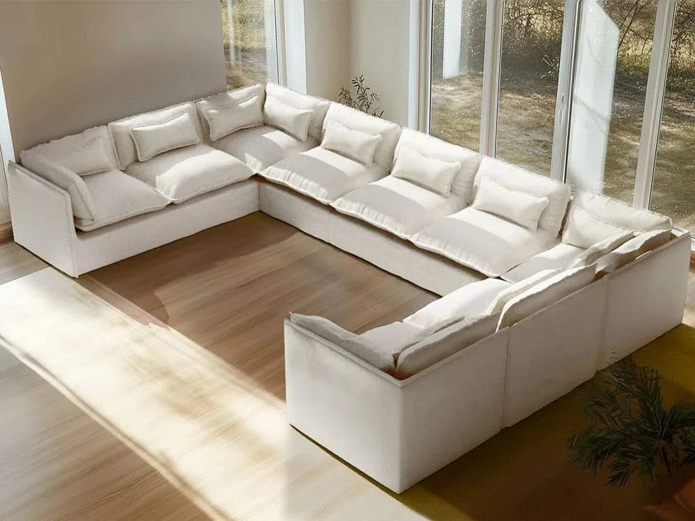 Modular Washable Sofa (White Boucle)
