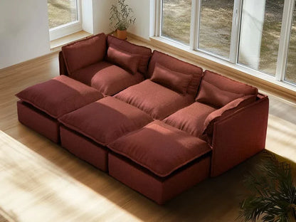 Modular Washable Sofa (Rust)