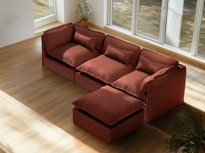 Modular Washable Sofa (Rust)