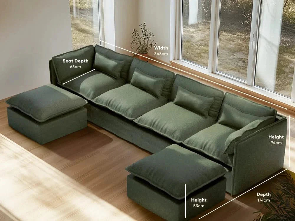 seater-4|olive-green-2|layout-u-sectional
