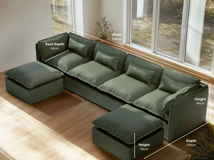 seater-4|olive-green-2|layout-u-sectional