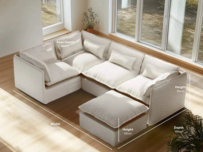 seater-4|white-boucle-2|layout-corner+ottoman