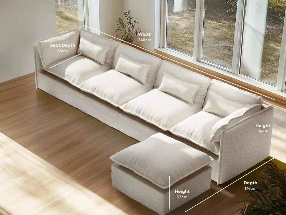seater-4|white-boucle-2|layout-sofa+ottoman