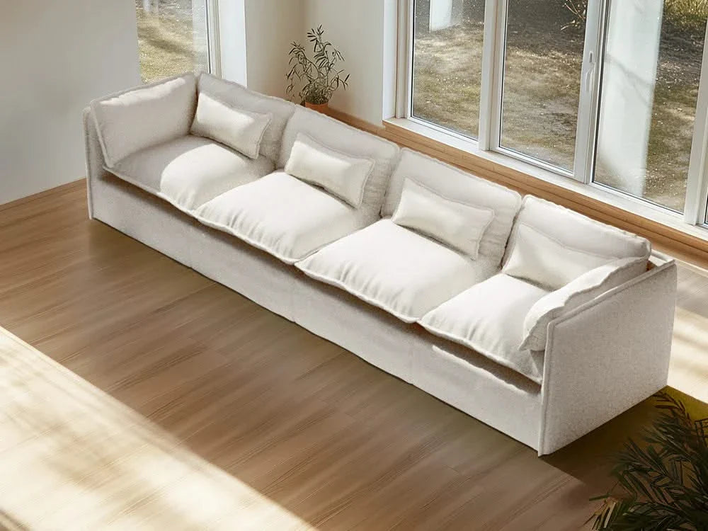 Modular Washable Sofa (White Boucle)