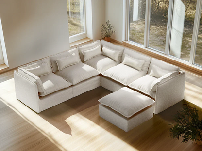 Modular Washable Sofa (White Boucle)