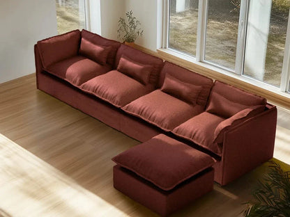Modular Washable Sofa (Rust)