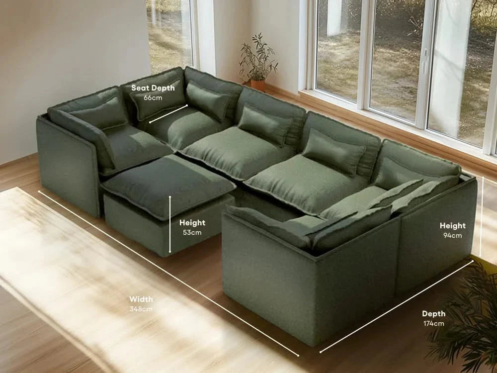 seater-6|olive-green-2|layout-u-sectional+ottoman