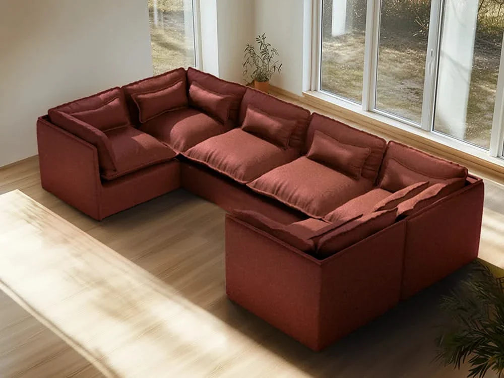 Modular Washable Sofa (Rust)