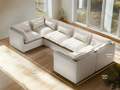 seater-6|white-boucle-2|layout-u-sectional