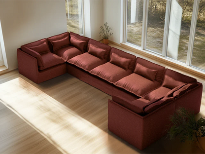 Modular Washable Sofa (Rust)