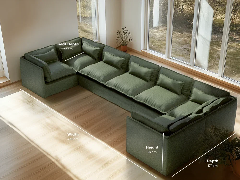 seater-7|olive-green-2|layout-u-sectional