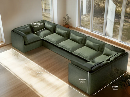 seater-7|olive-green-2|layout-u-sectional