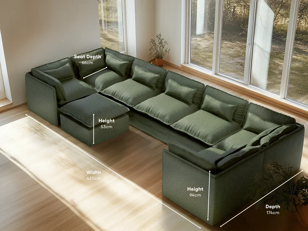 seater-7|olive-green-2|layout-u-sectional+ottoman