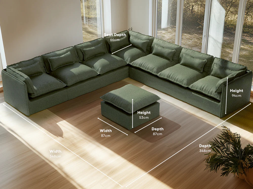 seater-7|olive-green-2|layout-corner+ottoman