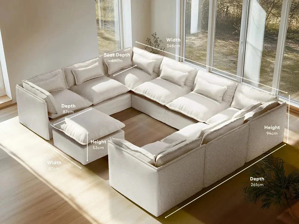 seater-8|white-boucle-2|layout-u-sectional+ottoman