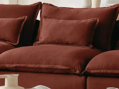 Modular Washable Sofa (Rust)