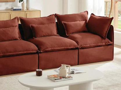 Modular Washable Sofa (Rust)