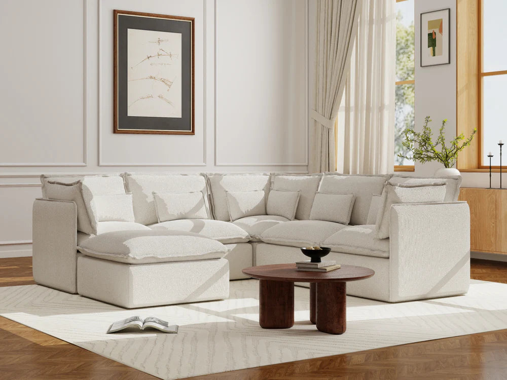 seater-5|white-boucle-1|layout-corner+ottoman