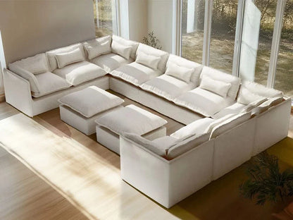 Modular Washable Sofa (White Boucle)