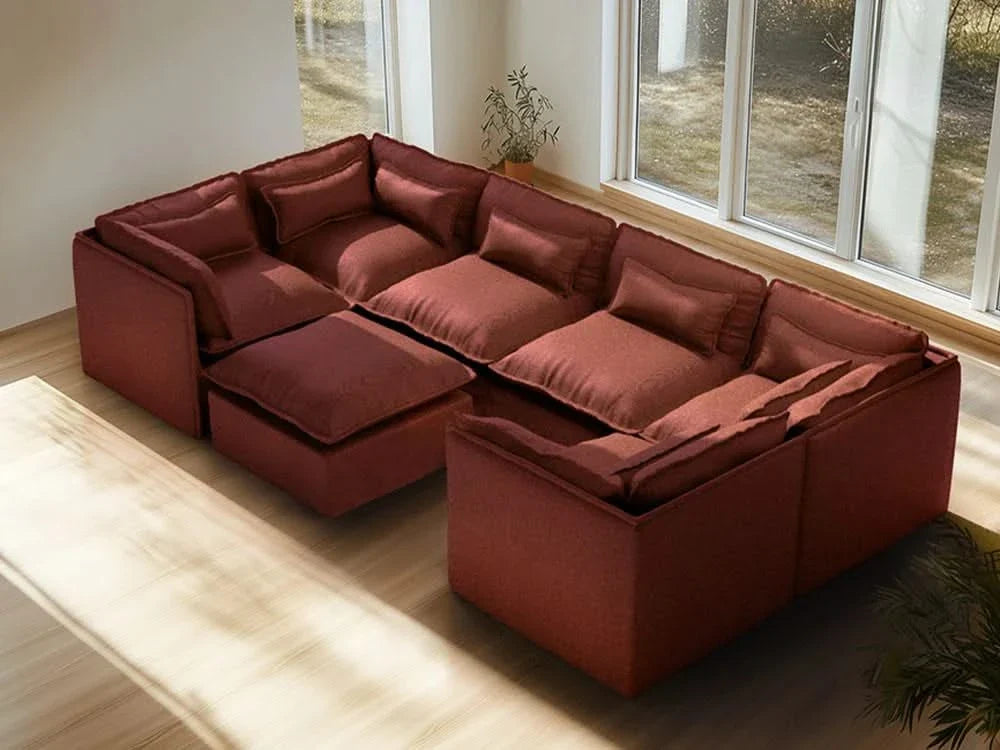 Modular Washable Sofa (Rust)