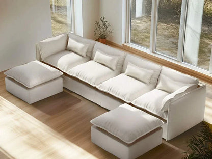 Modular Washable Sofa (White Boucle)
