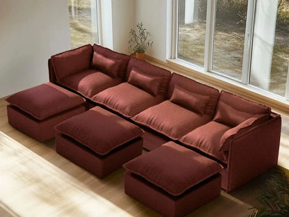 Modular Washable Sofa (Rust)