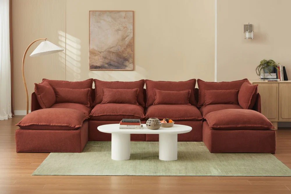 Modular Washable Sofa (Rust)